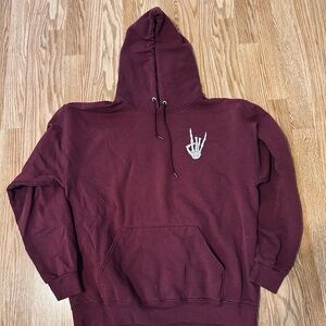 Men's Maroon Hoodie Sweater